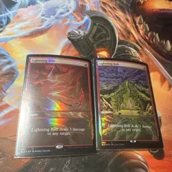MTG Lightning Bolt (85 and 86) NM Foil | Secret Lair series - Image 1