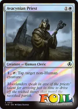 Avacynian Priest 012 MTG Innistrad Remastered Common NP Foil - Image 1
