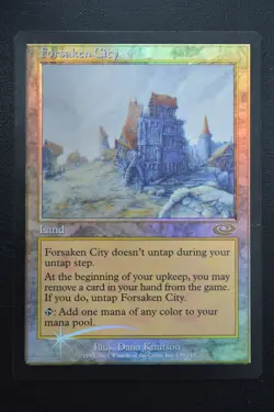 Magic The Gathering MTG FORSAKEN CITY FOIL Planeshift MP Moderately Played - Image 1