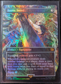 Foil Buster Sword NM (Borderless)(0351) - FINAL FANTASY MTG - Image 1
