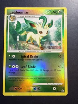 2008 Pokemon Diamond & Pearl majestic Dawn 24 Leafeon reverse foil Burger King - Image 1