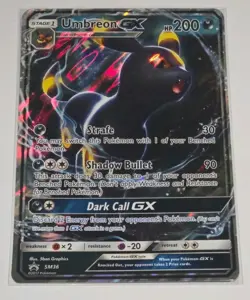 POKEMON - UMBREON GX (SM36) OVERSIZED BLACK STAR PROMO CARD - Image 1