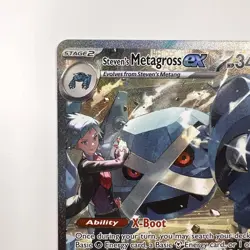 Steven's Metagross EX 289/217 SIR Illustration Pokemon Ascended Heroes Near Mint - Image 2