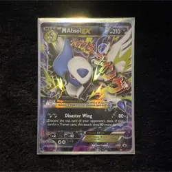 Pokemon M Absol EX Mega Holo Black Star Promo XY XY63 210 HP Disaster Wing - Image 1