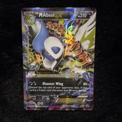 Pokemon M Absol EX Mega Holo Black Star Promo XY XY63 210 HP Disaster Wing - Image 2