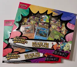 LOT OF 2: Pokemon TCG Mega Evolution Ascended Heroes Deluxe Pin Collection NEW - Image 1