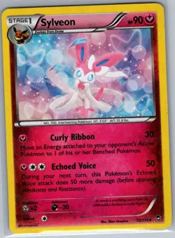 Sylveon - 72/111 (XY Furious Fists) 072/111 Cracked Ice Holo - Pokemon Card - NM - Image 1