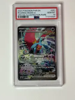 GEM Mint PSA 10: EN Roaring Moon EX 251/182 SIR Pokemon TCG: Paradox Rift - Image 1
