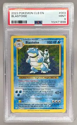 1898 Blastoise 2023 Pokemon Classic #003 Suicune ex Deck PSA 9 - Image 1