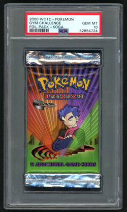 POKEMON 2000 GYM CHALLENGE PACK GYM CHALLENGE FOIL PACK-KOGA PSA 10 - Image 1