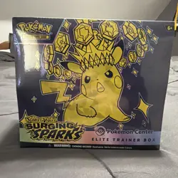 Pokemon Surging Sparks ETB Pokemon Center Exclusive Edition New Factory Sealed - Image 1