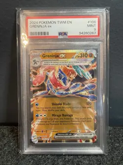 2024 Pokemon TWM En-Twilight Masquerade Greninja Rex PSA 9 - Image 1