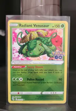 Radiant Venusaur 004/078 Pokemon GO Holo (NM) - Image 1