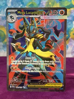 Pokemon TCG; Mega Lucario ex 160/132 - ME01: Mega Evolution - Ultra Rare Holo NM - Image 1