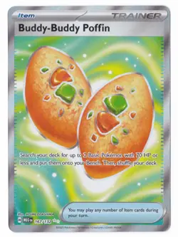 Pokemon Buddy-Buddy Poffin Mega Evolution 167/132 Ultra Rare Holo - NM - Image 1