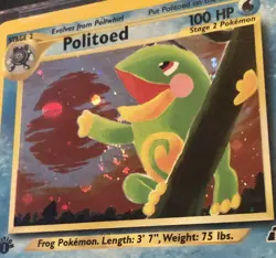 💎GEM MINT💎 Pokemon Neo Discovery 1st Edition POLITOED Holo SWIRL, BGS 9.5 PSA - Image 4