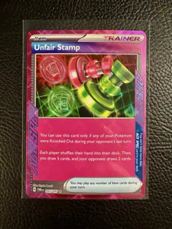 Unfair Stamp - 165/167 - Twilight Masquerade - NM - Pokemon - Read Desc. - Image 1