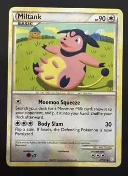 Miltank #47/123 Uncommon, HeartGold SoulSilver NM TCG Pokemon - Image 1