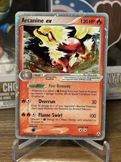 Pokemon TCG Arcanine EX 83/92 Legend Maker Holo Ultra Rare - Image 1