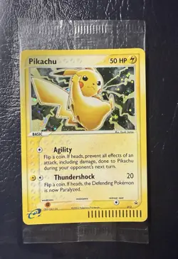 SEALED 2003 POKEMON PIKACHU 12 holo black star promo & MEOWTH 13 - Image 3