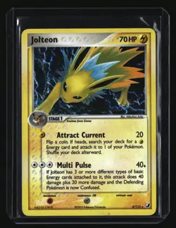 Pokemon JOLTEON 8/115 (Holo Rare) Unseen Forces - MP/Mod Play - Image 1
