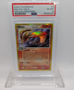 PSA 6 EX-MT 2006 Pokemon Dragon Frontiers EX Milotic- Holo 5/101 DELTA SPECIES - Image 1