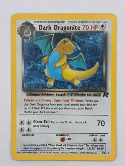2000 - Pokemon Team Rocket Holo - Dark Dragonite 5/82 - Wizards of the Coast - Image 2