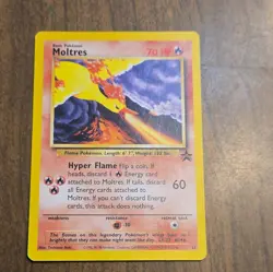 Pokemon Moltres 21/53 Wotc Promo Regular Basic 70 HP Hyper Flame English - Image 1