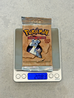 [20.83 grams] Pokemon Fossil Booster Pack Lapras Long Crimp FACTORY SEALED - Image 1