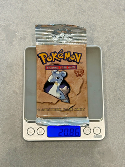 [20.86 grams] Pokemon Fossil Booster Pack Lapras Long Crimp FACTORY SEALED - Image 1