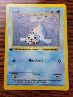MP! Pokemon TCG Seel Base Set 1st Edition 41/102 - Image 1