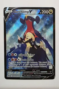 Pokemon Garchomp V TG23/TG30 Full Art Trainer Gallery Astral Radiance Excellent - Image 1