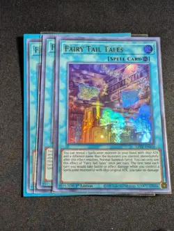 Yugioh - 3x Fairy Tail Tales GFTP-EN010 1st Ultra Rare NM - Image 1