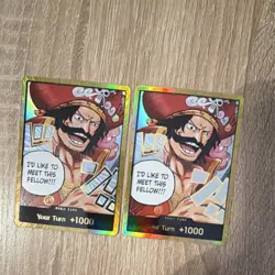 Gol D. Roger Gold Don!! Lot of 2 - One Piece Card Game English Bandai CCG - Image 1