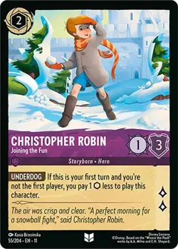 Christopher Robin - Joining the Fun 55/204 Winterspell Non-Foil Disney Lorcana - Image 1