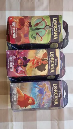 Disney Lorcana TCG Trading Card Game - The First Chapter Starter Decks Set of 3 - Image 1