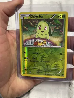 Chikorita Common Reverse Holo XY - BREAKpoint 1/122 Pokemon TCG LP+ Pokemon Card - Image 1