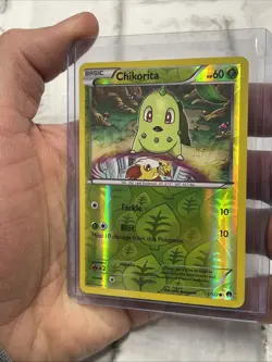 Chikorita Common Reverse Holo XY - BREAKpoint 1/122 Pokemon TCG LP+ Pokemon Card - Image 2