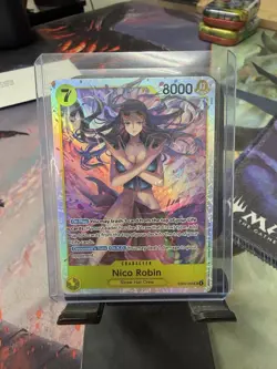 Nico Robin EB03-055 SR Foil English One Piece TCG Card Near Mint - Image 1