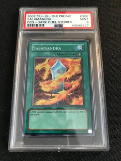 PSA 9 MINT Salamandra DDS-006 Dark Duel Stories Holo Yugioh Card - Image 1