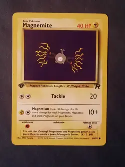 Pokemon Card TCG Magnemite Team Rocket 60/82 Common 40HP 1st Edition Regular - Image 4