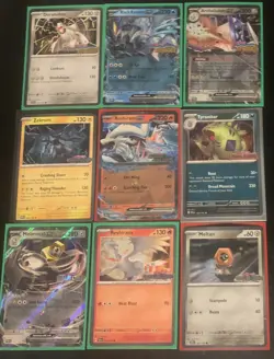 Pokemon Scarlet and Violet Stamped Promo Cards Lot of 9 Cards - Image 1