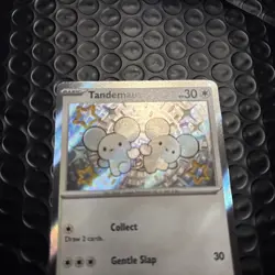Tandemaus - 209/091 - Pokemon Paldean Fates Shiny Rare Card LP - Image 2