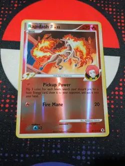 Rapidash 47/111 Rising Rivals Reverse Holo Pokemon TCG Card - R2 - Image 1