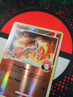 Rapidash 47/111 Rising Rivals Reverse Holo Pokemon TCG Card - R2 - Image 2