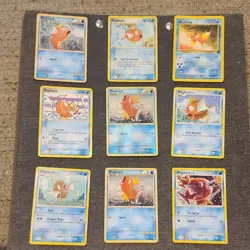 Pokemon TCG Magikarp Card Lot - 61/95, 65/109, 47/82, 110/147, 64/107, 9 Cards - Image 1