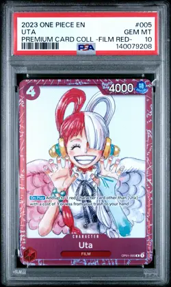 2023 ONE PIECE PREM CARD COLL -ONE PIECE FILM RED- #005 UTA PSA 10 - Image 1