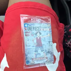 Bandai Namco One Piece CCG Monkey.D.Luffy US Voyage Promo Card - Image 1