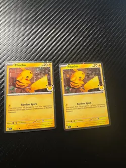Lot of 2 Pikachu (Pokemon Day 2026) 051/162 Miscellaneous Cards & Products Holo - Image 1