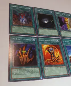 Yugioh Lot of 12 Magic & Spell Cards, Soul Exchange, Dark Hole, Stop Defense - Image 2